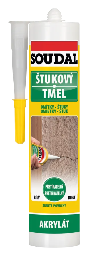 SOUDAL Štukový tmel, biely, 280ml