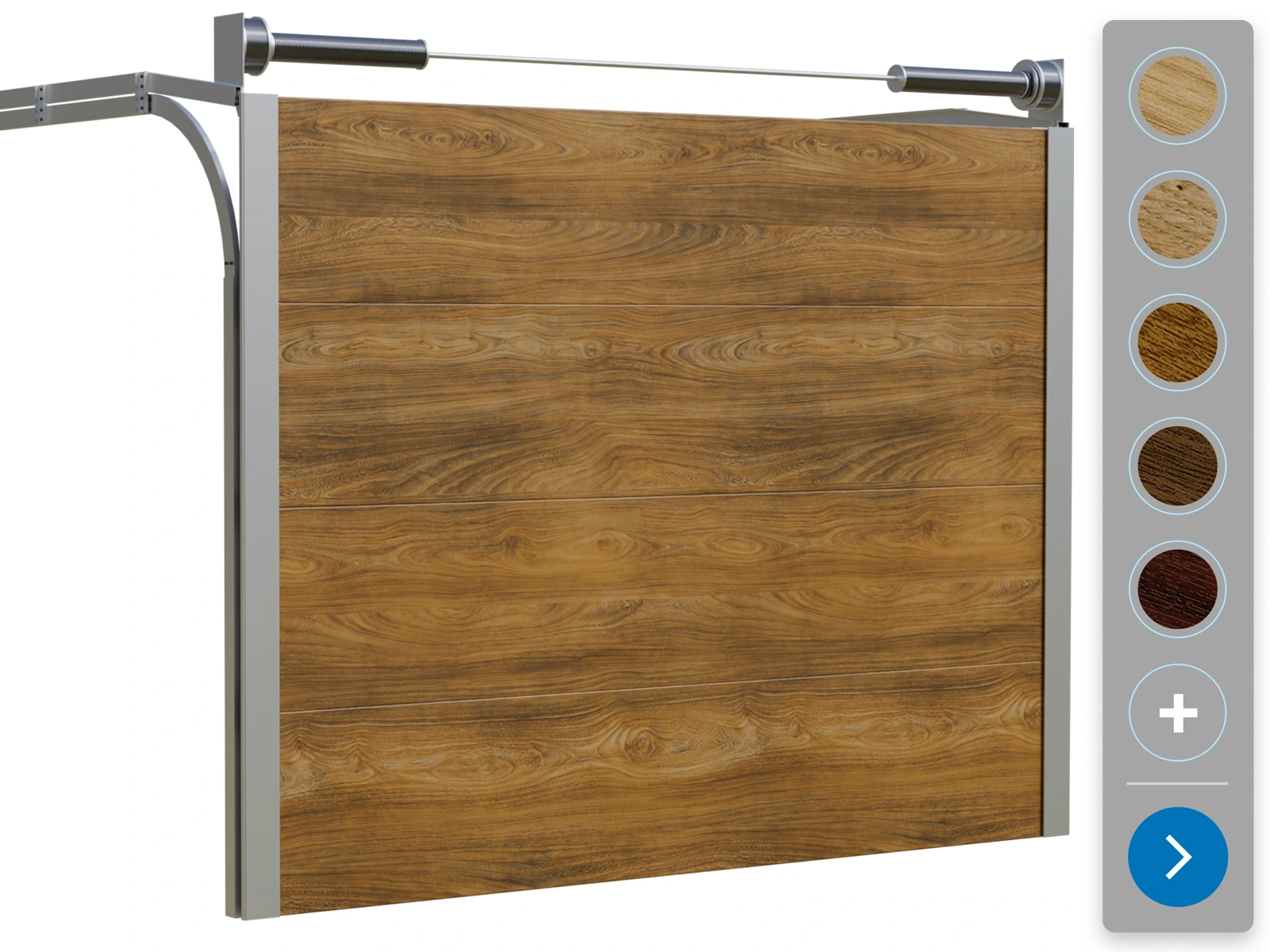 Sekčná garážová brána ETILA SILENT | hladký panel | drevoimitácia