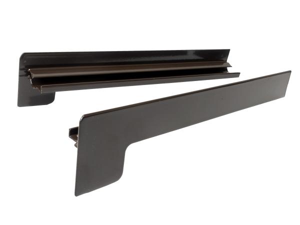 Hliníkové krytky pre vonkajšie parapety | po omietke | Hnedá (RAL 8019)