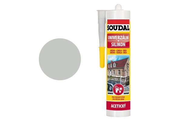 SOUDAL Univerzálny silikón, šedý, 280ml