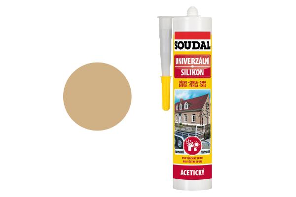 SOUDAL Univerzálny silikón, béžový, 280ml