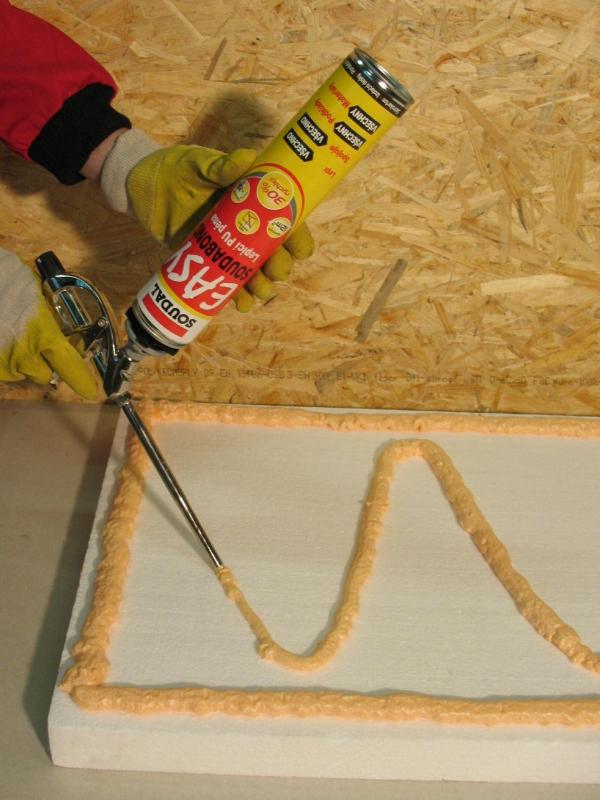 Soudal Soudabond EASY pištoľová - Lepiaca PU pena 750ml 1