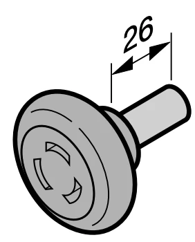 HORMANN koliesko, medzi sekcie, Ø40mm