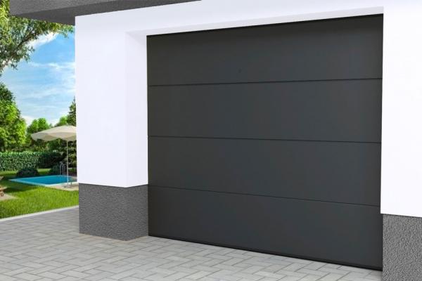 Sekčná garážová brána ETILA SILENT | hladký panel | RENOLIT 1