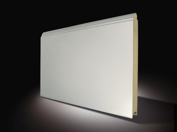 Sendvičový PU panel pre garážové brány  | hladký panel | strieborná (RAL 9006)
