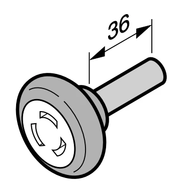 HORMANN koliesko, medzi sekcie, Ø50mm