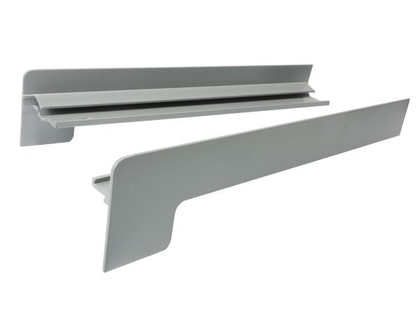 Hliníkové krytky pre vonkajšie parapety | po omietke | Šedá (RAL 9006)