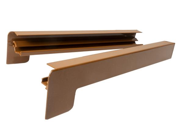 Hliníkové krytky pre vonkajšie parapety | pred omietkou | Svetlohnedá (RAL 8003)