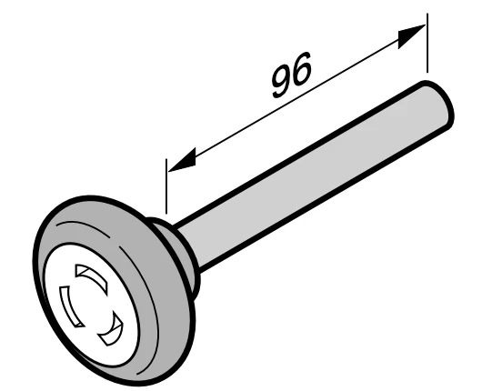 HORMANN koliesko, medzi sekcie, Ø50