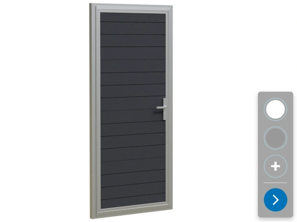 Vedľajšie vchodové dvere ETILA G-DOOR | pruhovaný panel | bežné farby