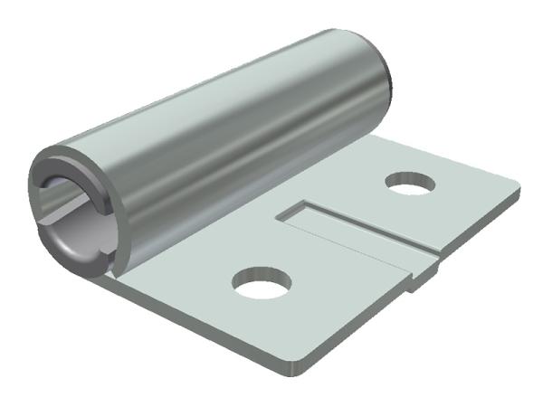 Tichý držiak kolieska 11 mm s plastovou vložkou
