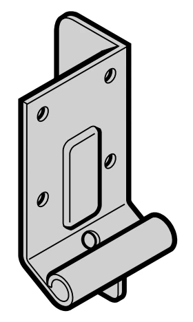 HORMANN spodný držiak kolieska, pre kovanie Z, BZ