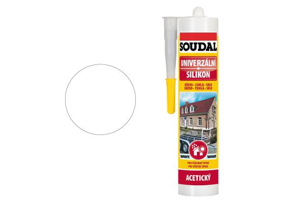 SOUDAL Univerzálny silikón, biely, 280ml