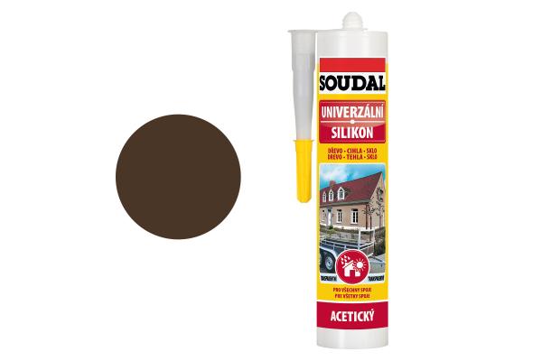 SOUDAL Univerzálny silikón, hnedý, 280ml